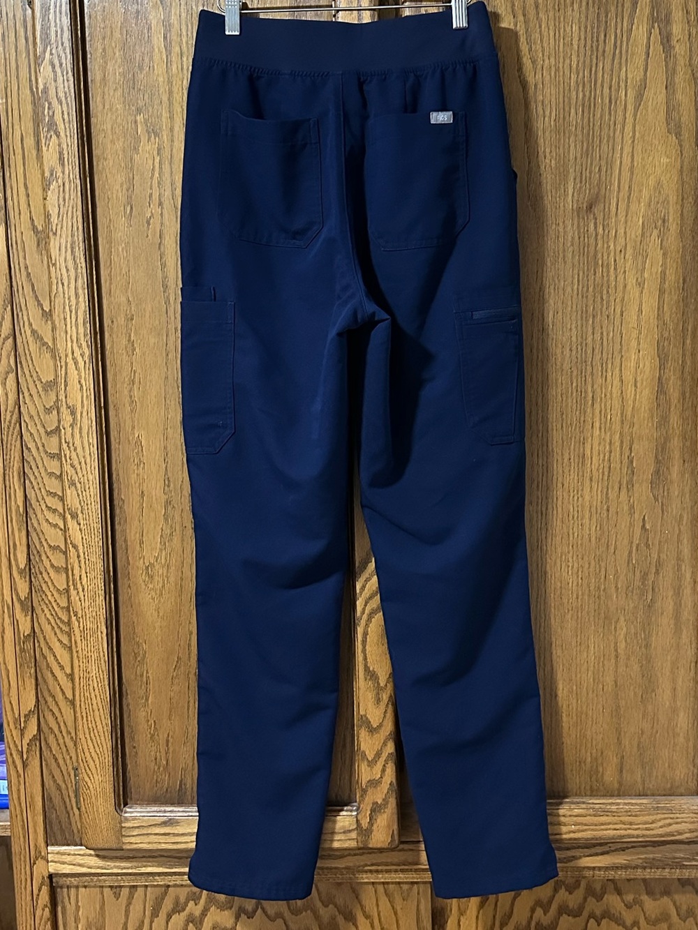 Figs Yola High-Rise Slim Scrub Pant Navy Blue Sz M Tall - Picture 6 of 14